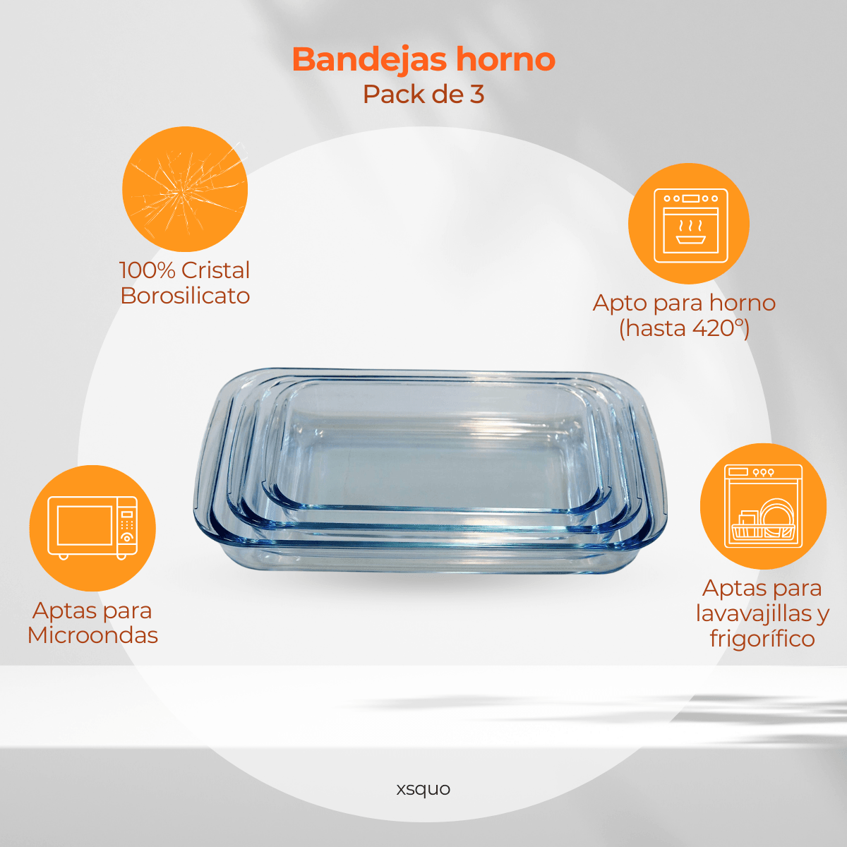 Ensemble de plaques de cuisson Pyrex