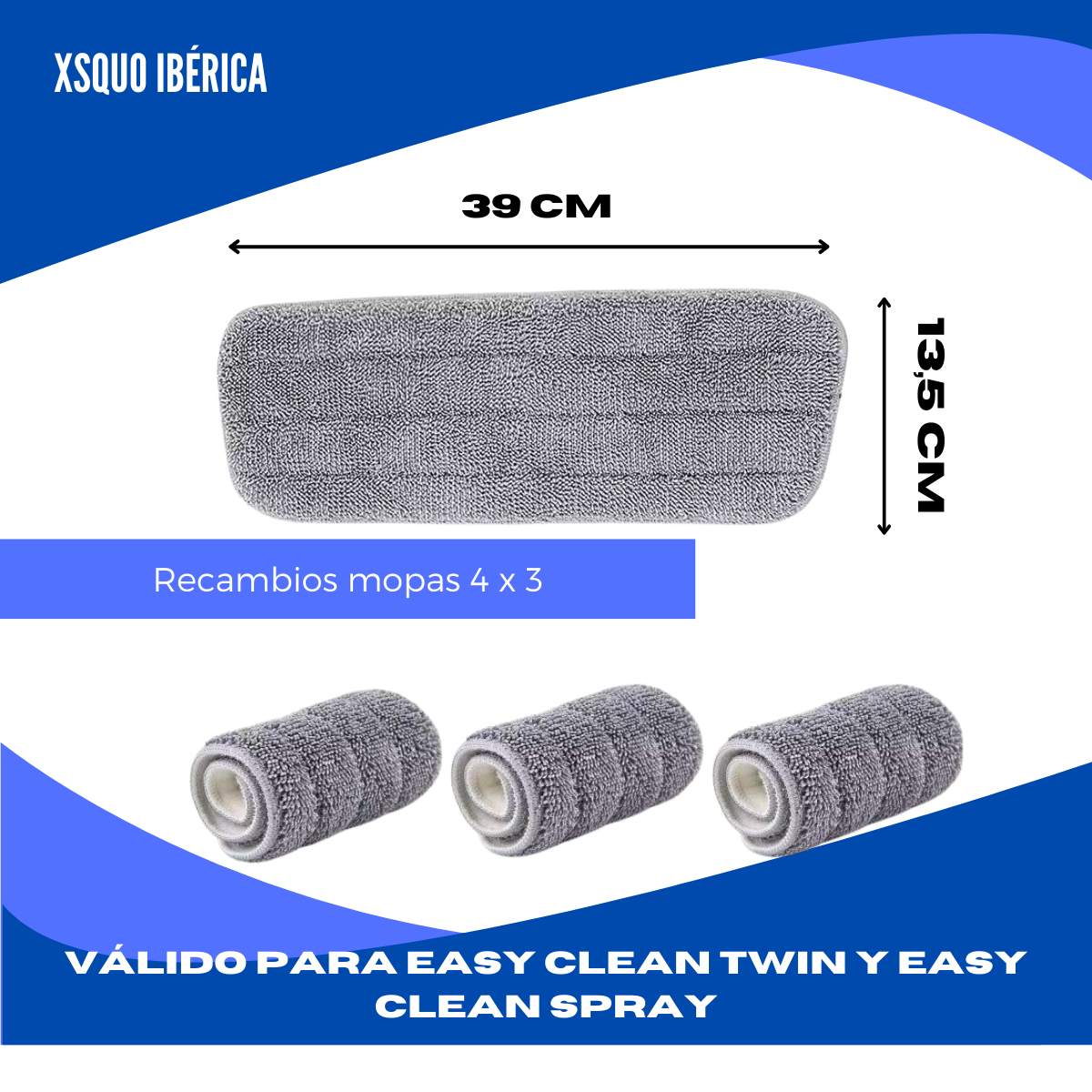 Recambio mopas 4x3
