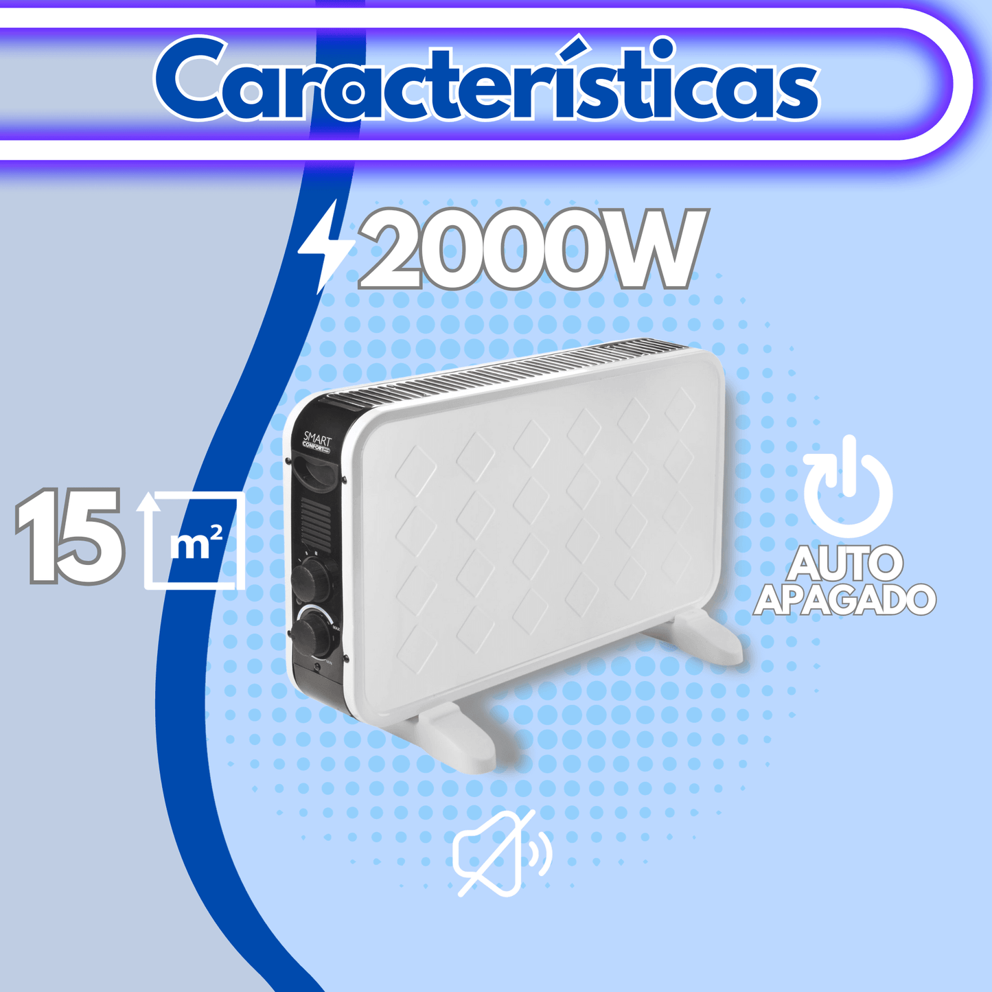 2000 W designer convector radiator