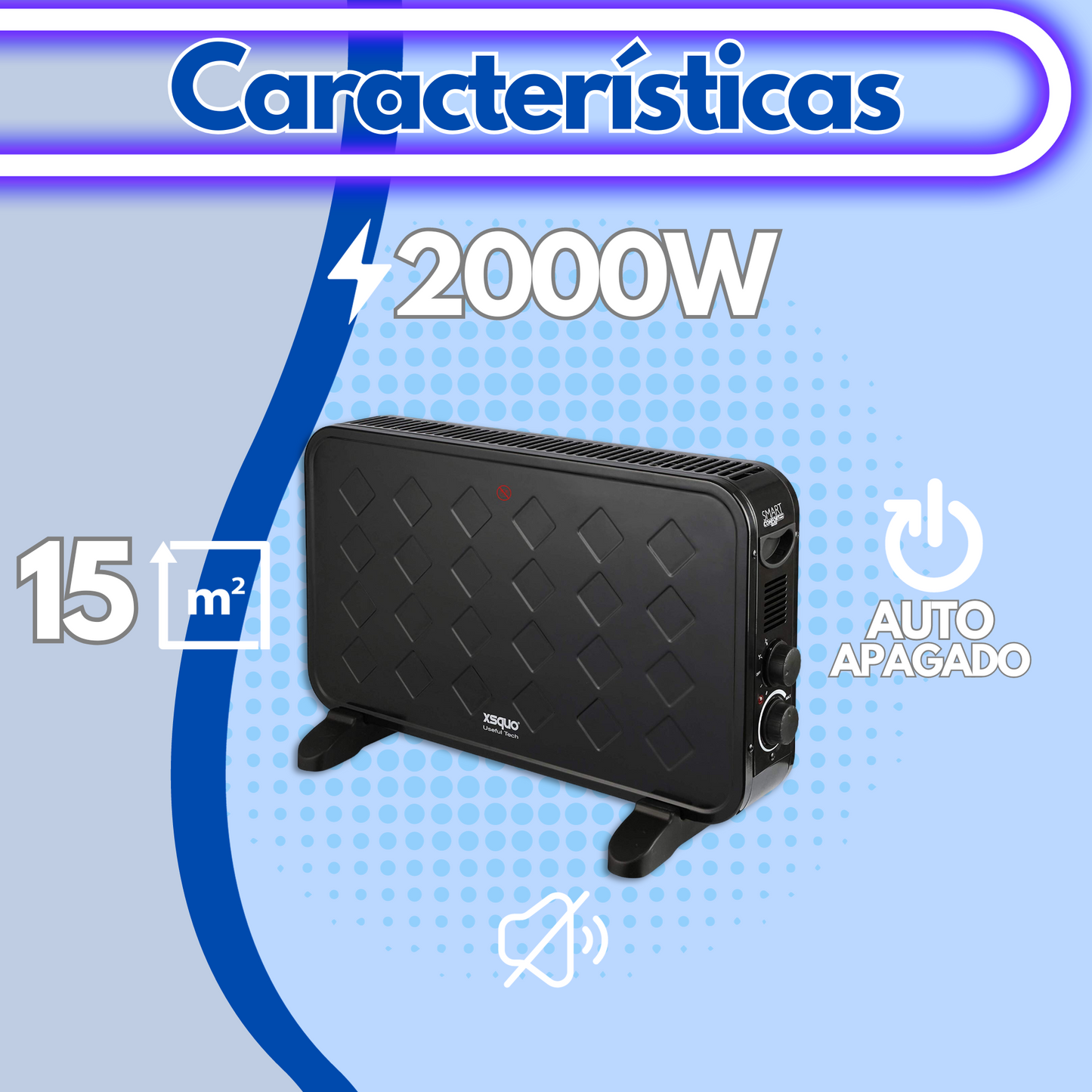 Radiador convector Turbo 2000W