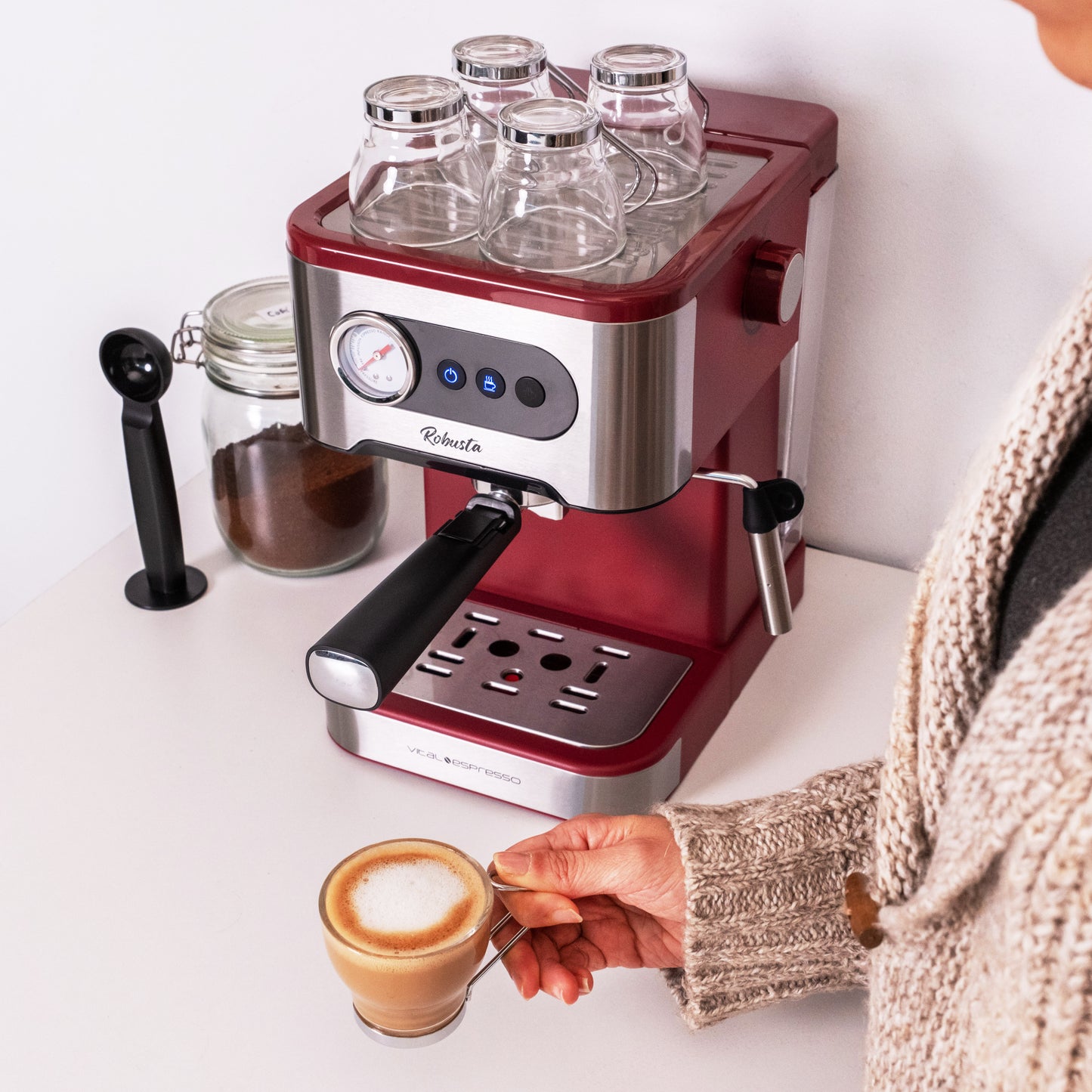 Vital Espresso Coffee Maker 1350W 20 Bars – XSQUO