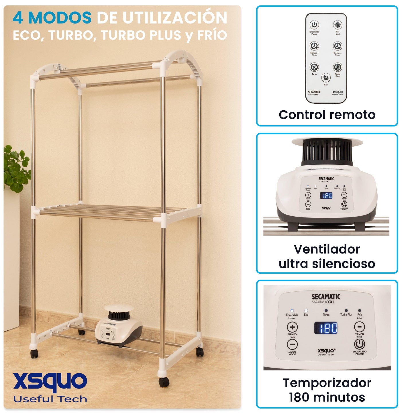 Secamatic Máxima XXL 1200w clothes dryer