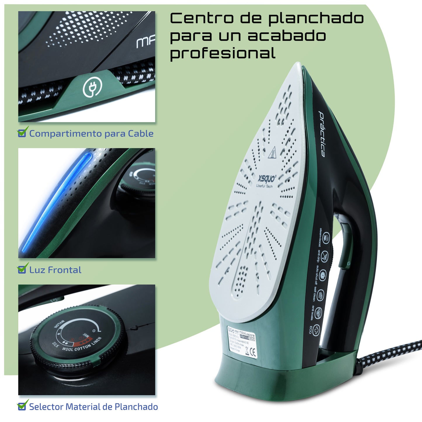3100W Maxi Vapore Ironing Center - 8 bars of power - Professional and powerful steam iron