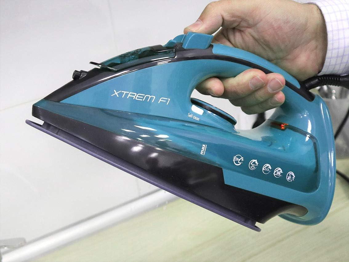 Plancha de vapor de 3200 W. Xtrem F1 Azul.