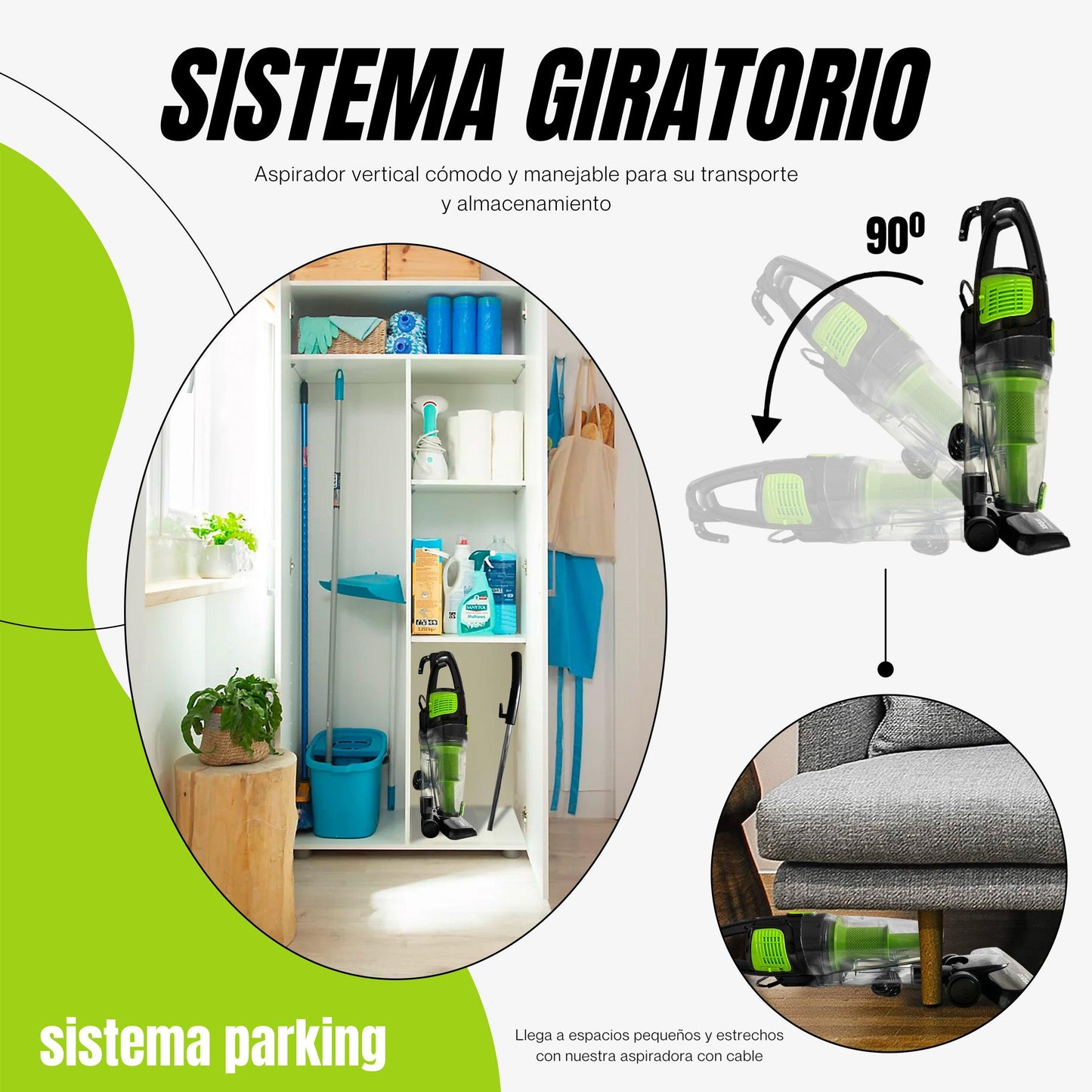 Aspiradora Airvac 880W (REACONDICIONADO)