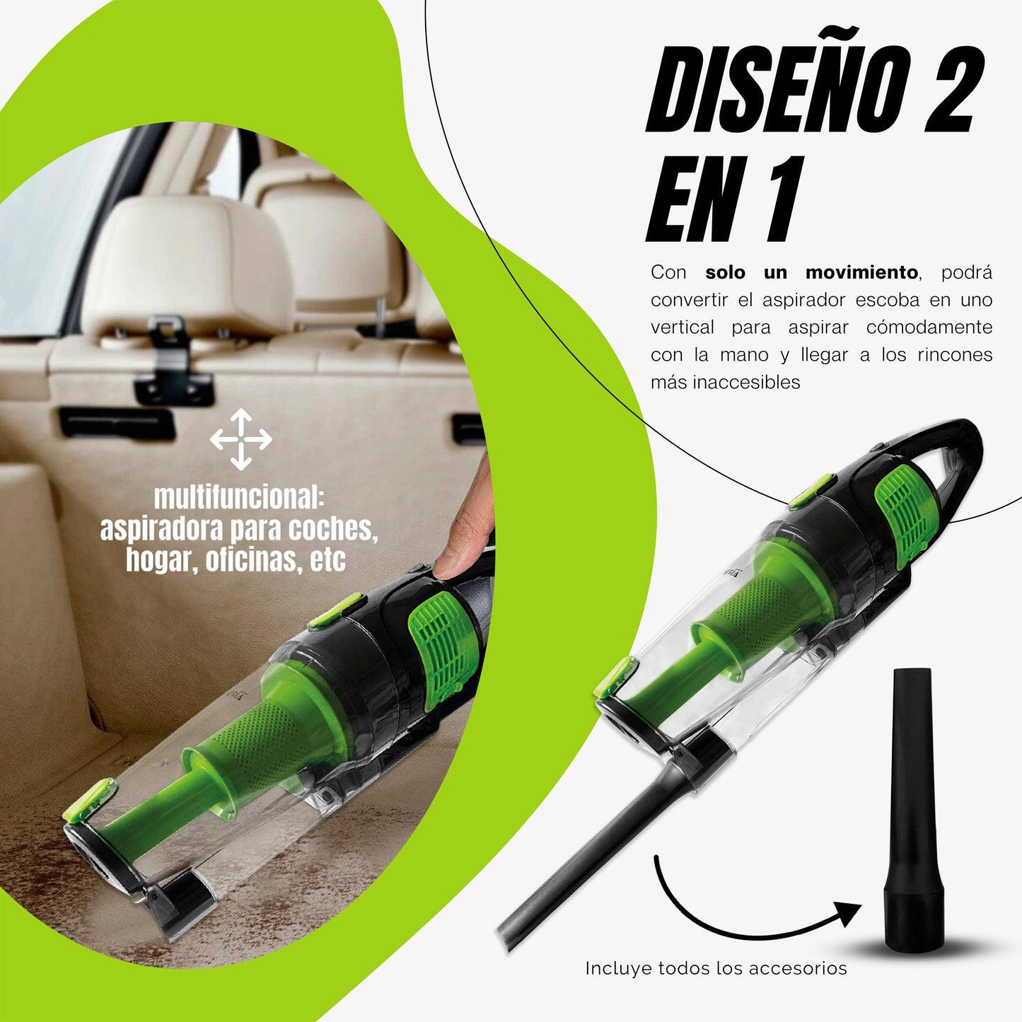 Aspiradora Airvac 880W (REACONDICIONADO)