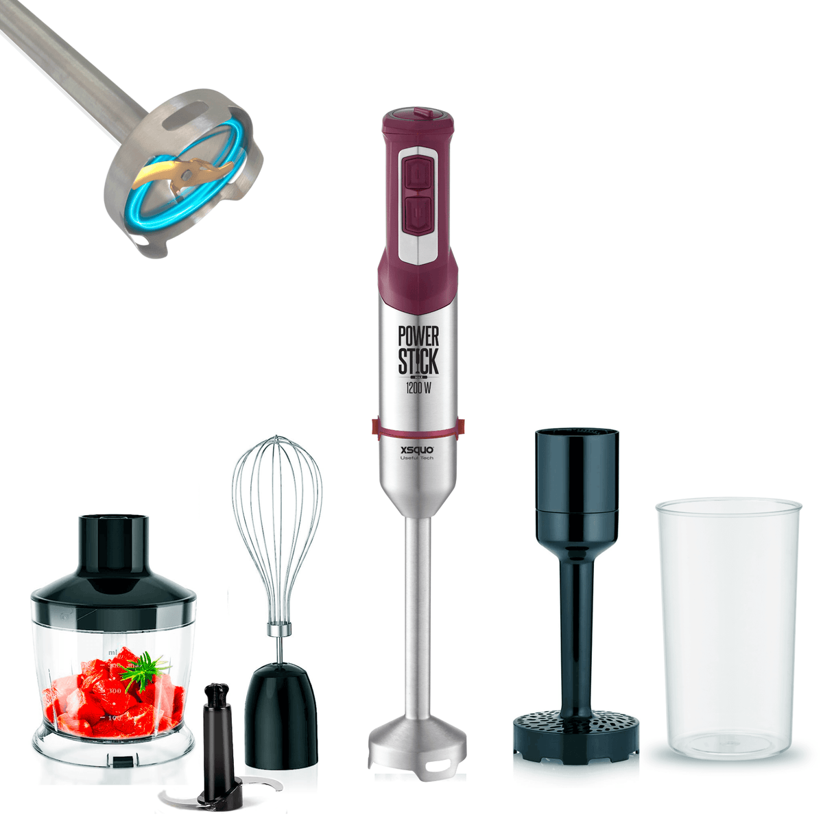 Batidora de mano Power Stick con Accesorios