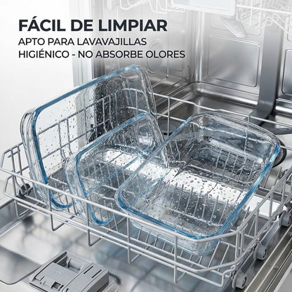 Set bandejas de horno Pirex