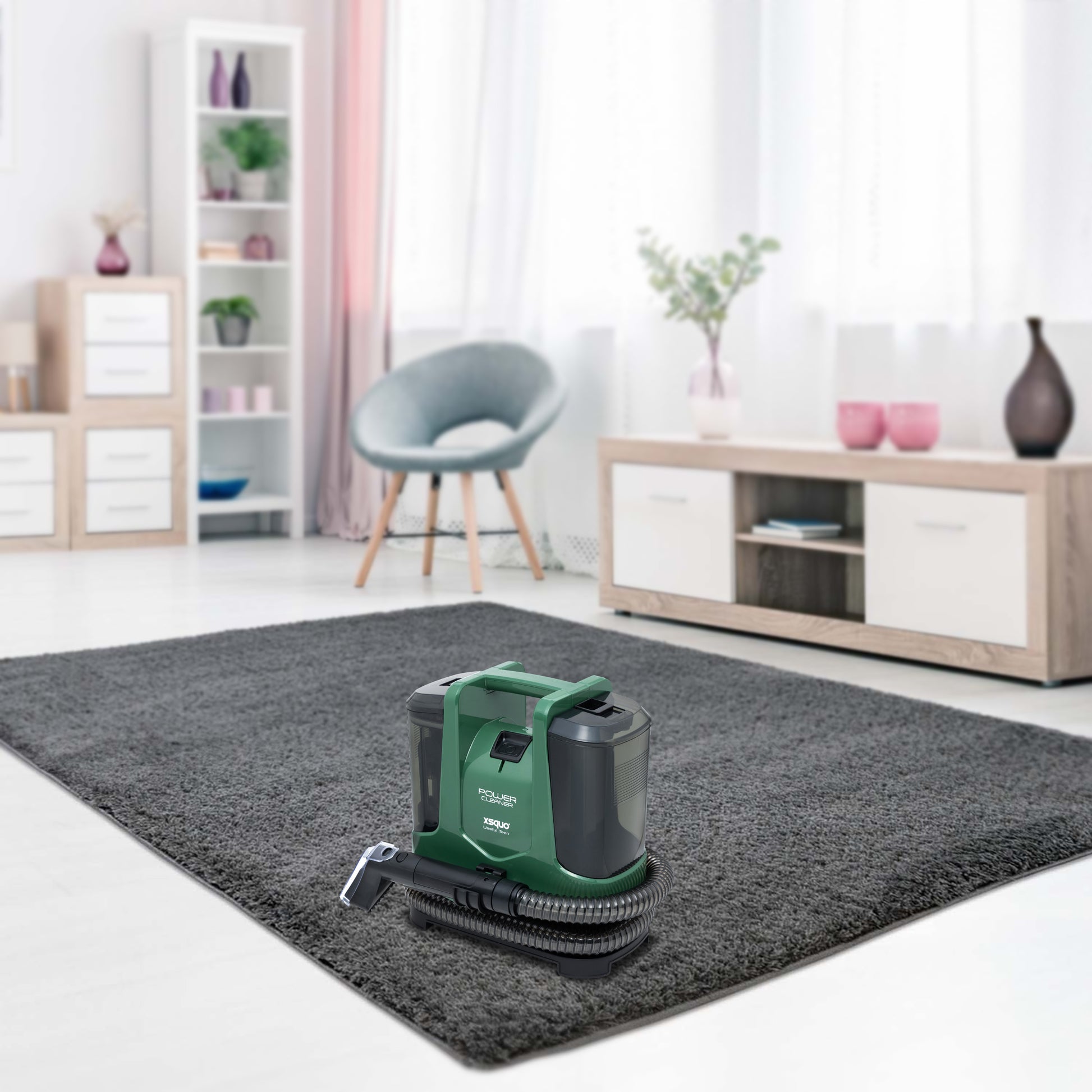 Power Cleaner Aspirador de tapicerías, alfombras moquetas y cortinas –  XSQUO USEFUL TECH