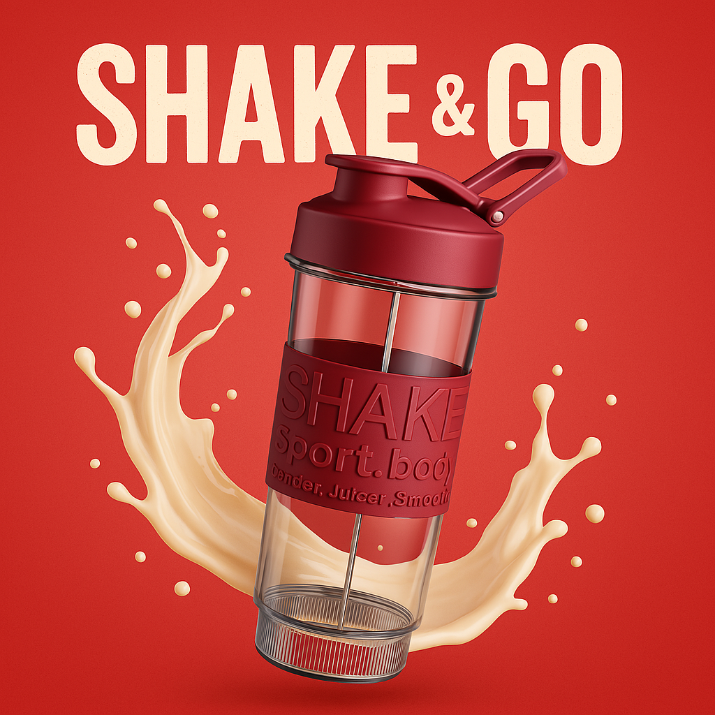 Shake & Go – Mini Batidora Personal 3 en 1 con Botellas Portátiles (500W)