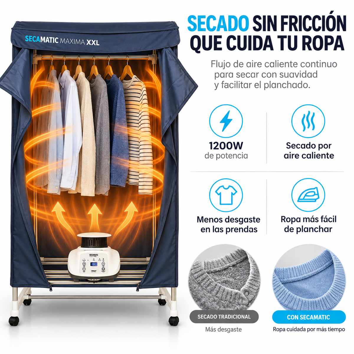 Secadora de ropa Secamatic Máxima XXL 1200w