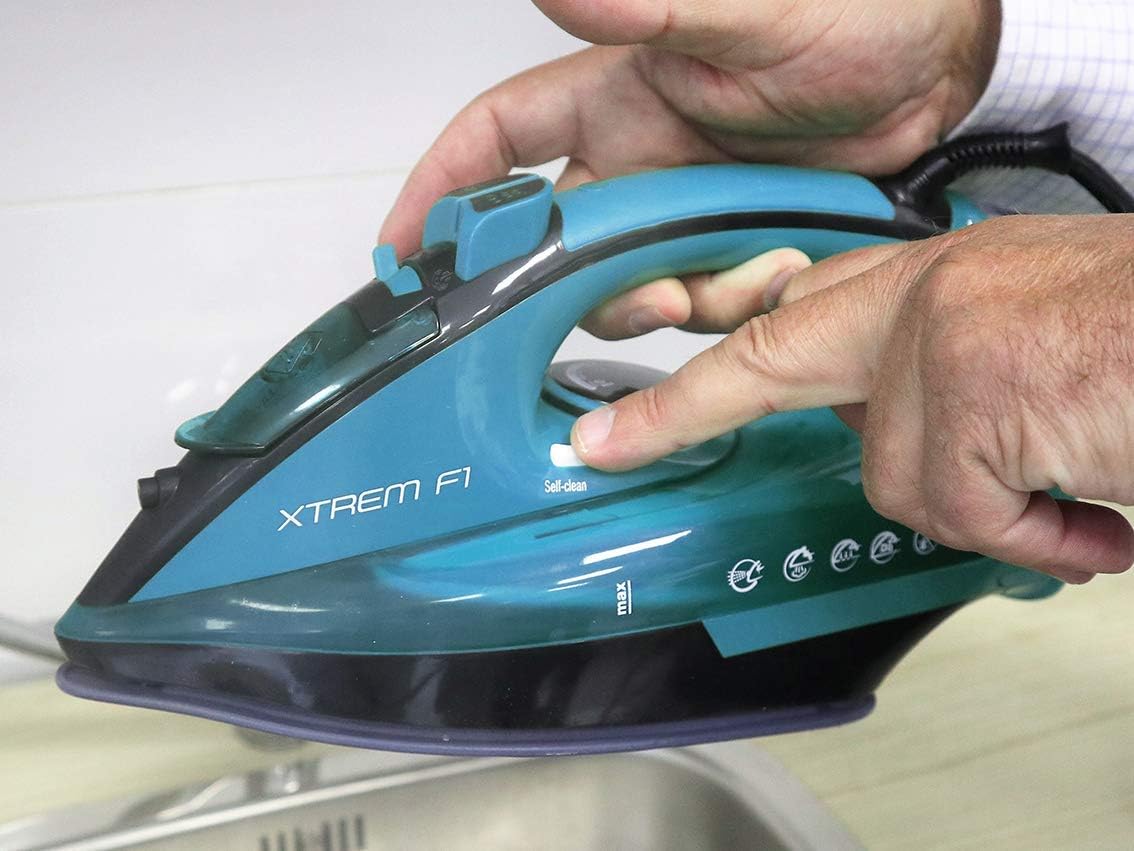 Plancha de vapor de 3200 W. Xtrem F1 Azul. (REACONDICIONADO)