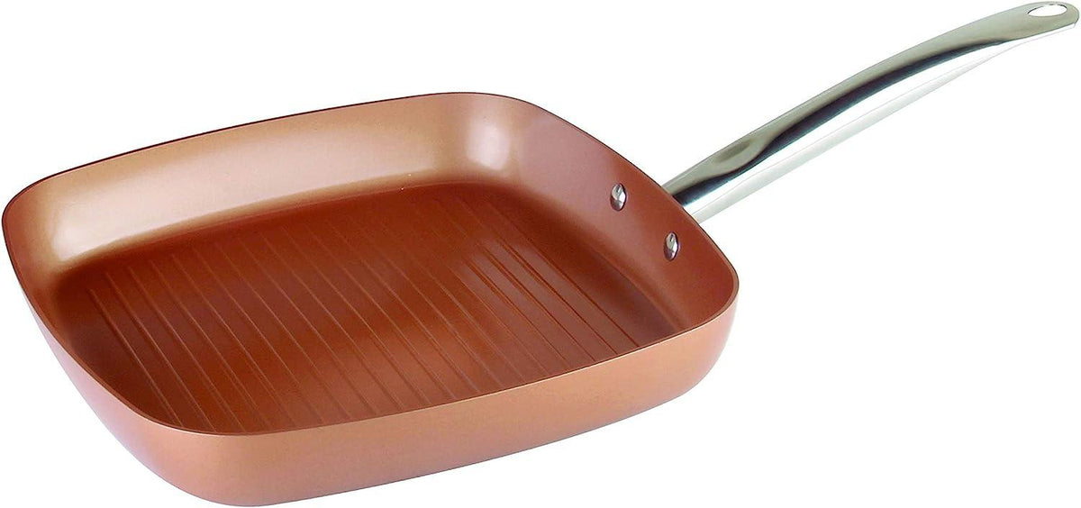 Plaque de cuisson et poêle à griller à induction 28 cm 