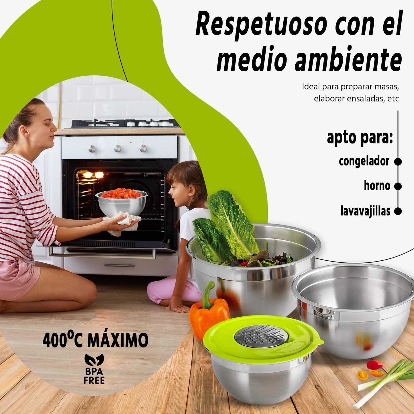 Set de 3 Boles de Acero Multi-función (REACONDICIONADO)