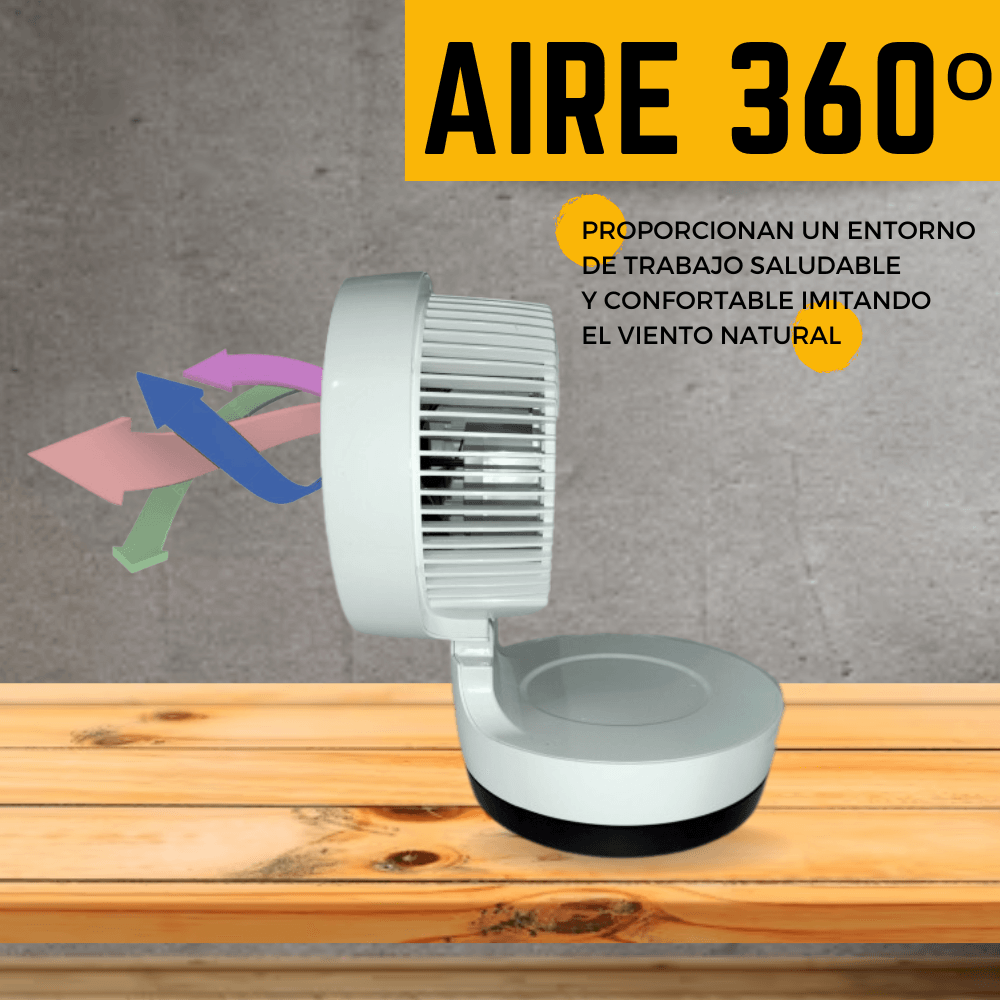 Ventilador con flujo de aire 3D